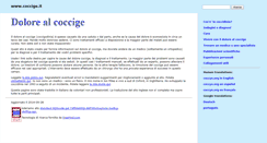 Desktop Screenshot of coccige.it