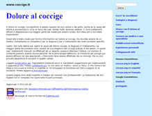Tablet Screenshot of coccige.it